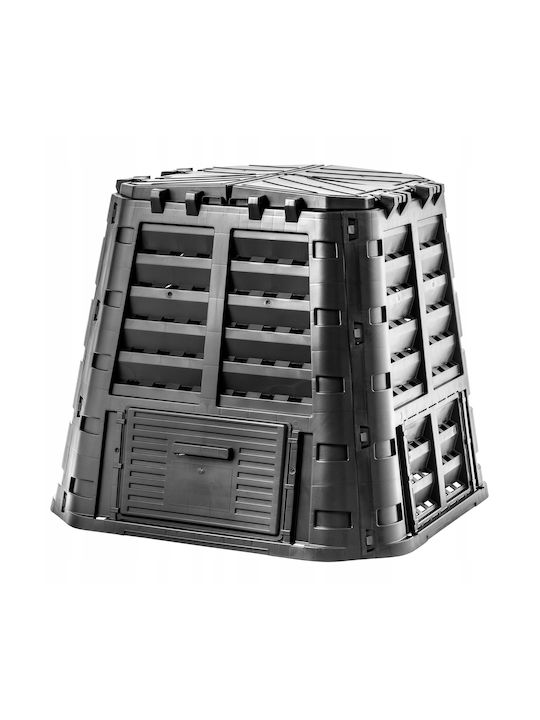 Kadax Coș de Gunoi Plastic Negru 1buc