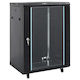 vidaXL Επιδαπέδια Καμπίνα Rack 15U 53x40x80cm Μαύρο 3307629