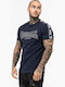Vementry Тениска Navy/black/white