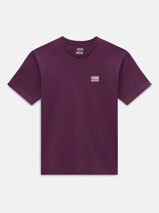 Vans Left Chest Men's Short Sleeve T-shirt Purple