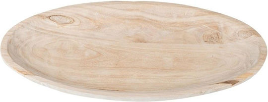 Atmosphera Paulownia Διακοσμητική Πιατέλα Οβάλ Λευκή 50x27.5x6εκ.