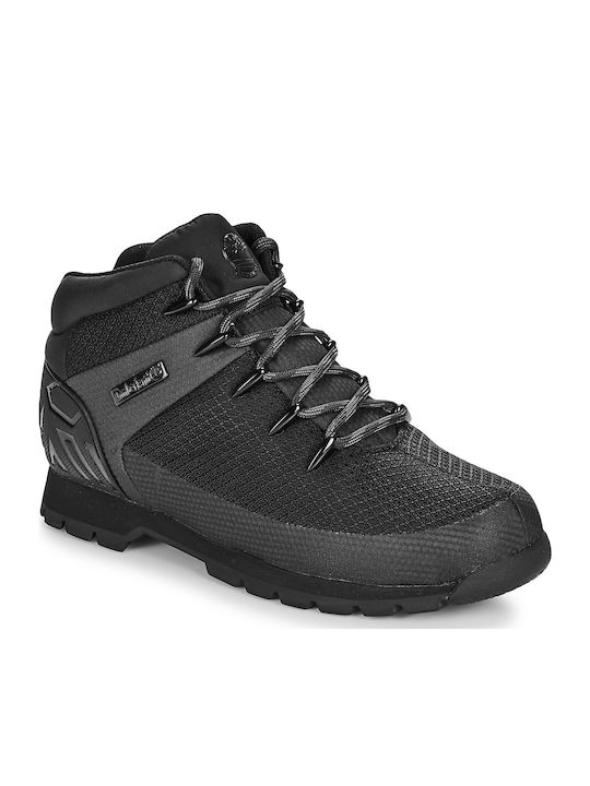Timberland Euro Sprint Mid Ανδρικά Ορειβατικά Μποτάκια Μαύρα
