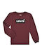 Παιδικό Φούτερ Μπορντό Batwing Crewneck