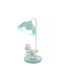Bagutta Kids Portable Lamp Silver Horse Light Blue