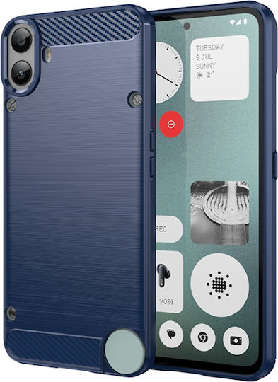 Techsuit Carbon Back Cover Silicone Blue (Nothing CMF Phone 1)