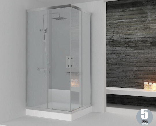Orabella Vitalia Cabin for Shower with Sliding Door 110x110cm