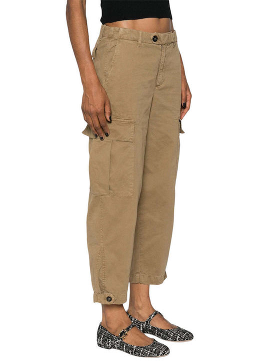 Pinko Women's Fabric Cargo Trousers Brown