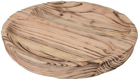 Atmosphera Paulownia Gebrannt Hölzernes Servierplatte