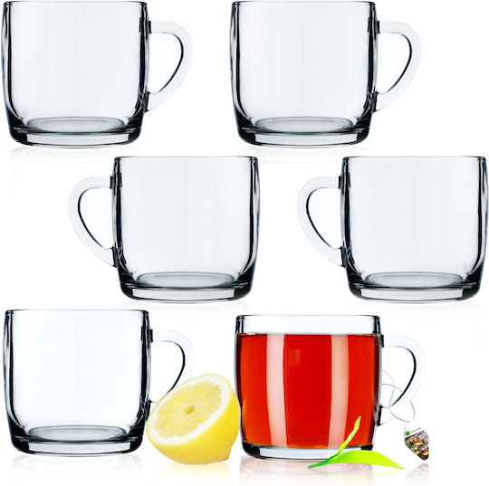 Kadax Cană Sticlă Transparentă 310ml