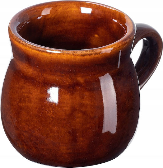 Kadax Schimbare de căldură Cană Ceramică Maro 250ml