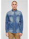 Denim Cămașă Albastru