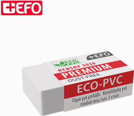Radiergummi +efo Premium Staubfrei Eco-PVC 203030