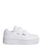 Hoops Kids Sneakers with Scratch White
