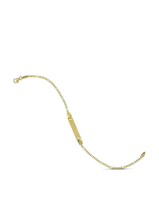 Themelidis Jewels Παιδικό Βραχιόλι Ταυτότητα από Χρυσό 14K