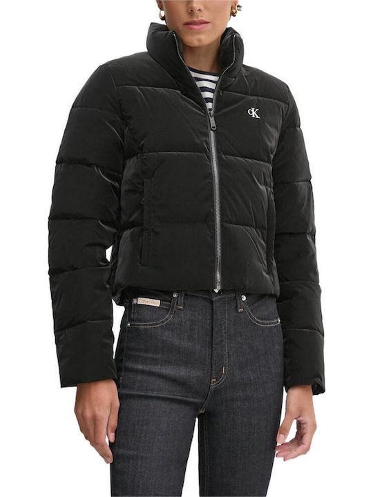 Women's Short Lifestyle Jacket for Winter Black