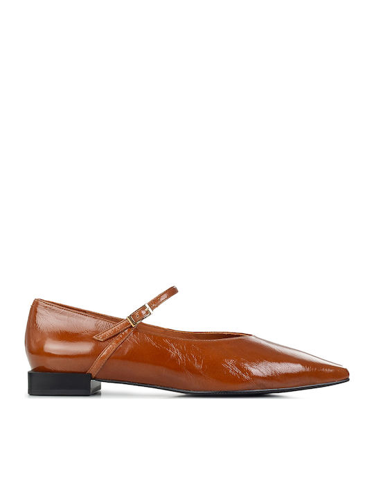 Angel Alarcon Damen Ballerinas in Braun Farbe