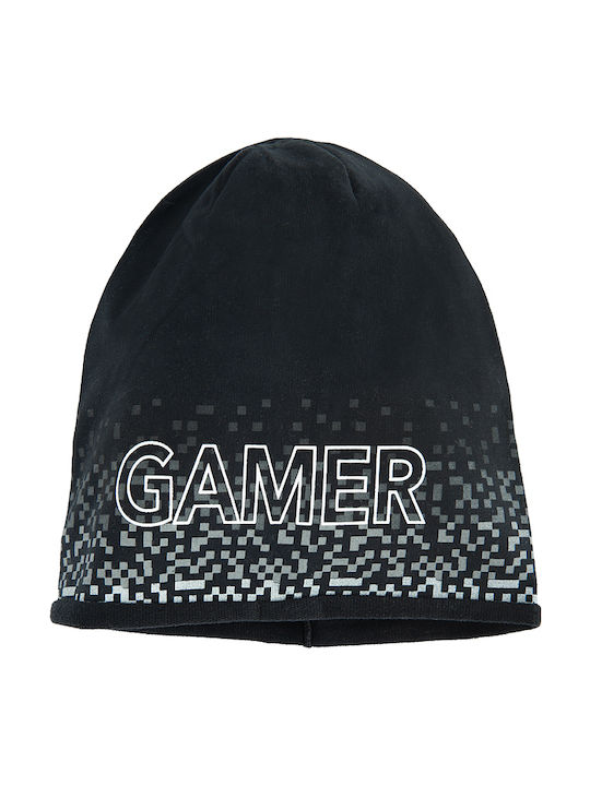 Cool Club Gamer Kids Beanie Fabric Black