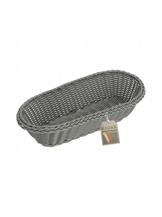 Kadax Coș de pâine Plastic Gri