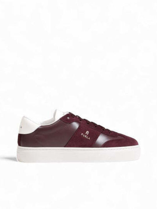 Furla Damen Sneakers Burgundisch