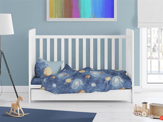 Dimcol Baby Duvet Cover Bebe Blue 120x160cm