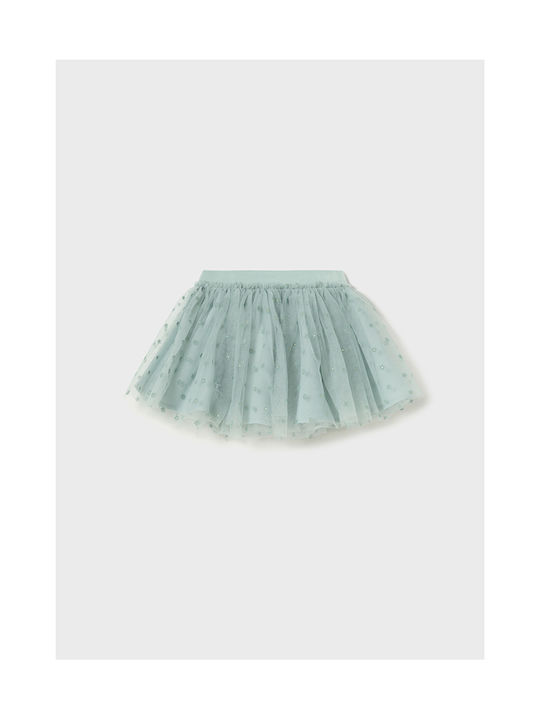 Mayoral Kids Tulle Skirt Green