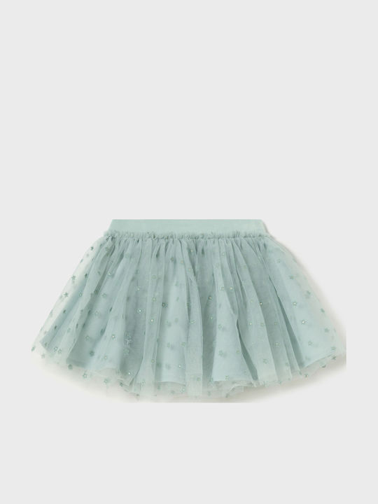 Mayoral Kids' Tulle Skirt Green