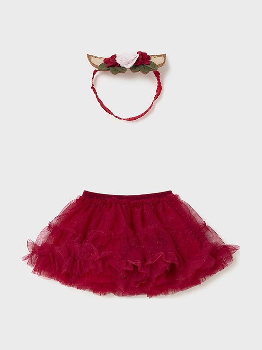 Kids' Tulle Tutu Skirt Red