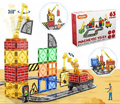 Wonder Toys Joc de construcție magnetic Pieces Classic