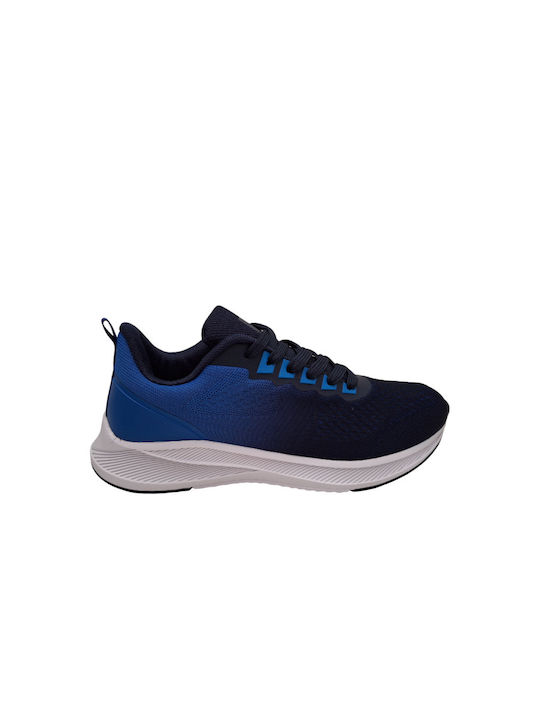 Atlanta Herren Sportschuhe Stoff Blau M-b6345-3