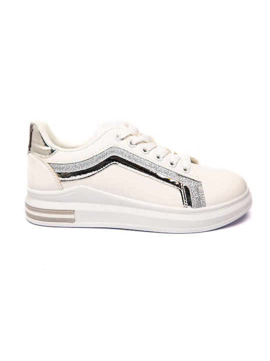 Malesa Γυναικεία Sneakers White / Silver