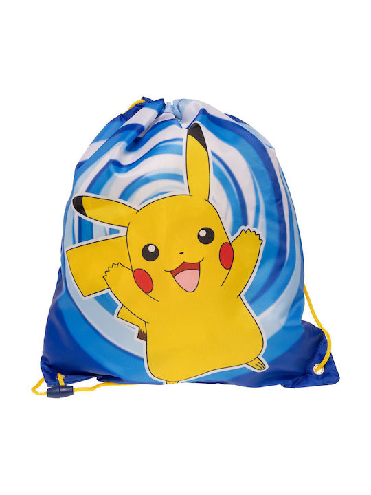 Pokemon Παιδική Τσάντα Πουγκί Μπλε 45x35εκ.