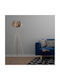 Ellipse Floor Lamp H160xW35cm. with Socket for Bulb E27 Gold