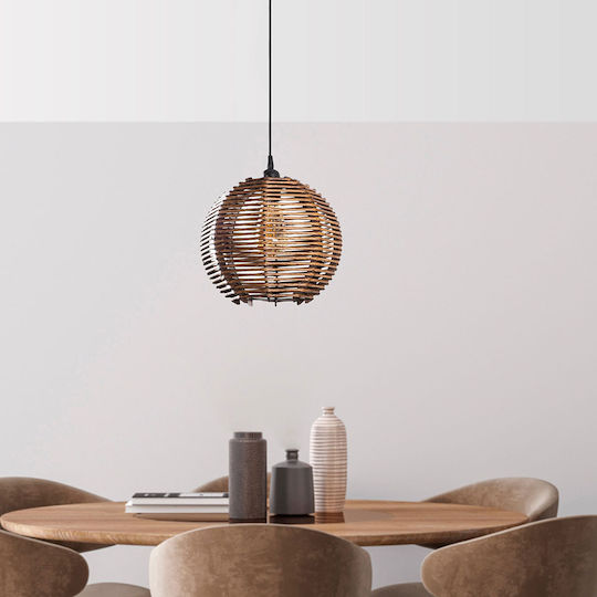 Sphere Регулируема Висящо Осветително Тяло Кафяв с Цокъл E27 30x30x60см.