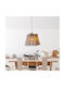 Pyramid Adjustable Pendant Light Brown with Socket E27 21x21x60cm