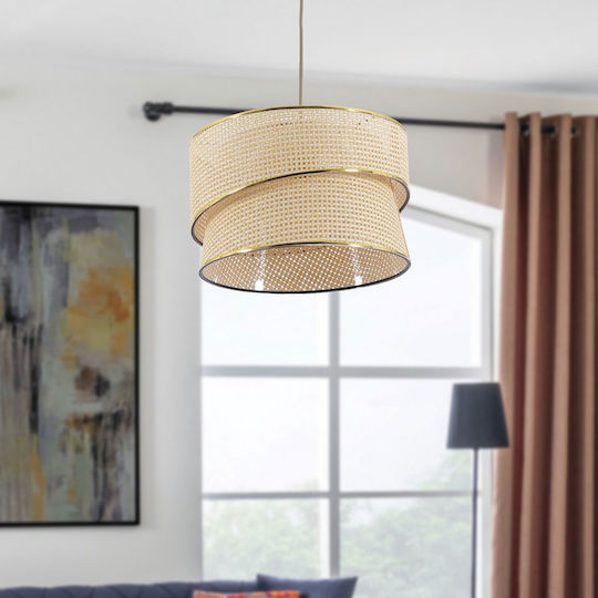 Coral Adjustable Pendant Light White with Socket E27 30x30x70cm