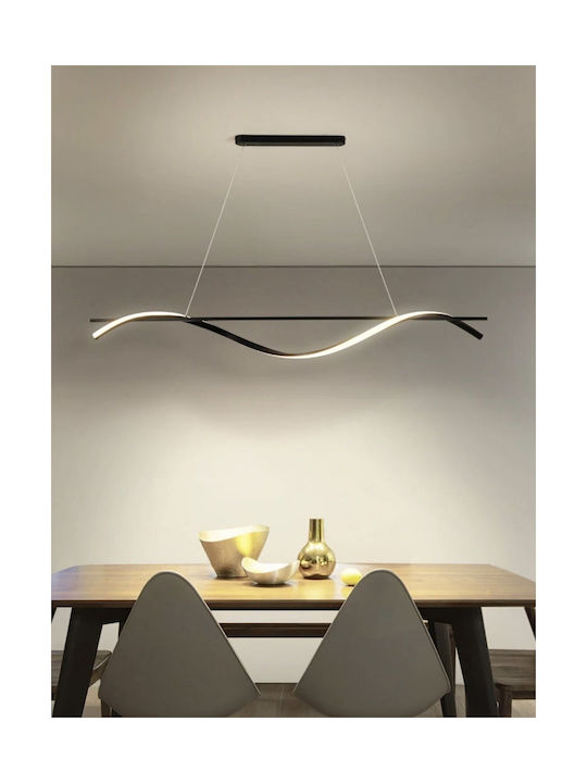 Home Lighting Pendant Light LED with Warm to Cool White Light Black