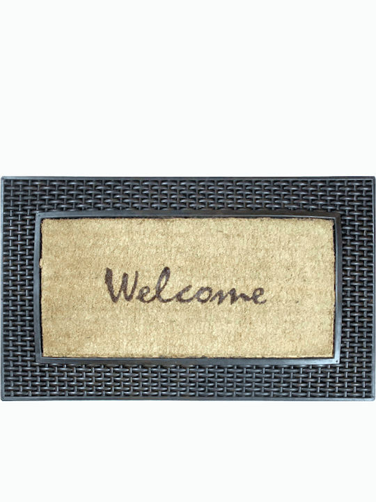 Import Hellas Entrance Mat made of Coir Welcome...