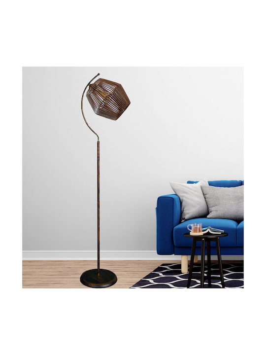 Floor Lamp H165cm. with Socket for Bulb E27 Bronze