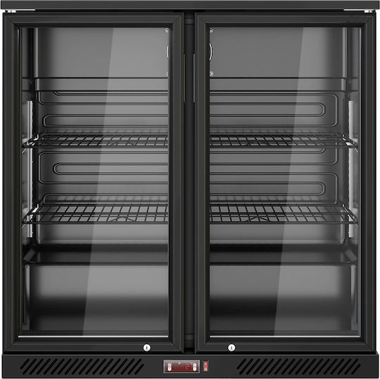 Lappas Ψυγείο Back Bar 220lt Διπλό Υ83.5xΠ90xΒ50.5cm