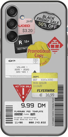 Labels Samsung Galaxy M55 5g Black TPU Black Silicone