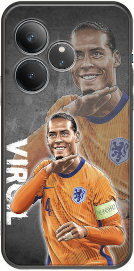 Euro 2024 Virgil Van Dijk Realme GT 6T 5G TPU Negru Silicon Negru