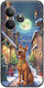 Desene animate de Crăciun Scooby Doo Realme GT 6 5G TPU negru Silicon negru