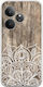 Holz Mandala Realme GT 6T 5G Flexibles TPU Transparentes Silikon