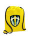 Emblem of Commando Units The Bold Wins Backpack Gymbag Yellow Pocket 40x48cm & Thick Cords