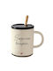 CHartini Poli Mug Ceramic with Lid