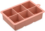 Estia Silicone Ice Cube Tray 6 Slots Pink 01-14988