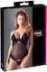 Bodysuit Sexy Plasă Negru