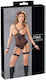 Bodysuit Sexy Plasă Negru