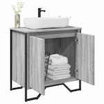 vidaXL Bench without sink L60xW35xH60cm Grey Sonoma