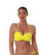 Bluepoint Padded Underwire Strapless Bikini with Detachable & Adjustable Straps Yellow